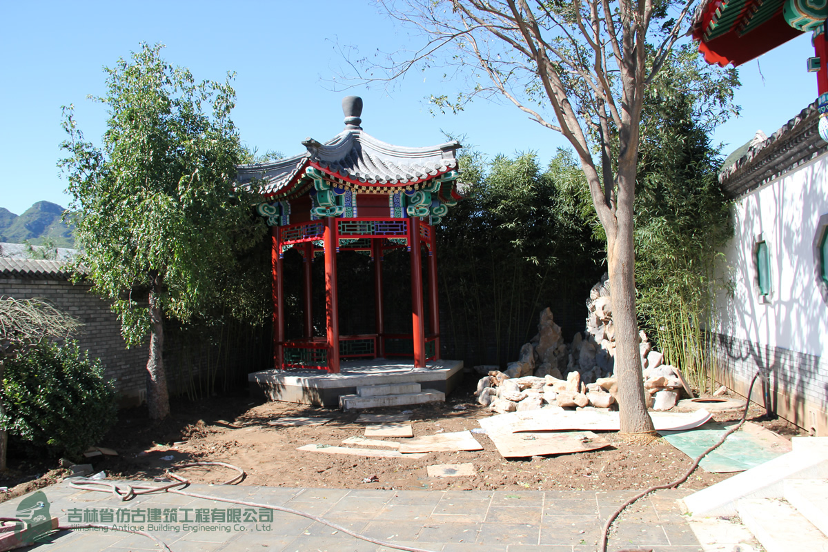 仿古涼亭、水榭施工案例